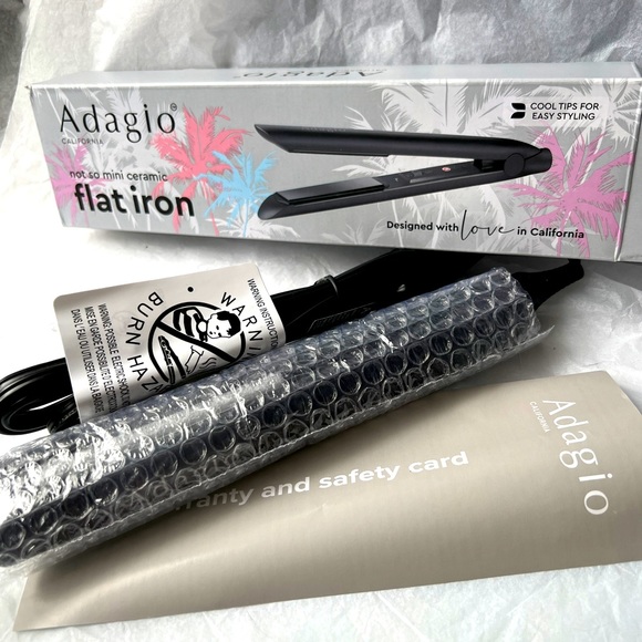 New In box ! ADAGIO FLAT IRON NOT SO MIMI NIB - Picture 3 of 13